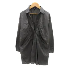 ロペ ROPE チュニック ブラウス カットソー 長袖 スキッパーカラー 7 ダークグレー /YK14のサムネイル
