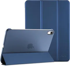 ProCase iPad 11世代/10世代 ケース iPad（A16）11インチ 2025/10.9インチ 2022通用 軽量 耐衝撃 三つ折り スタンド スマートカバー（ネイビー）