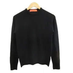 ズッカ zucca ニット セーター ウール F 黒 ブラック 無地 ラウンドネック 長袖 /KW ■ECB001