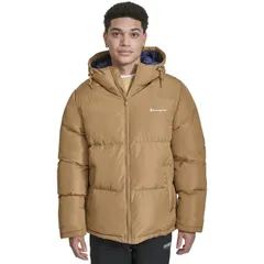 チャンピオン メンズ アウター ジャケット・ブルゾン Mens Champion Hooded Puffer Jacketobacco