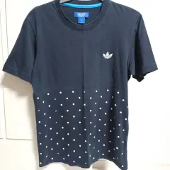 正規品 adidas ビックロゴ ヒョウ柄 x ドット リバーシブル Tシャツ (95)