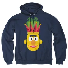 アニメキャラクター メンズ アウター ニット・セーター パーカー Licensed Character Sesame Street Christmas Nutcracker Bert Adult Pull Over Hoodie Navy ネイビー