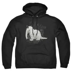 アニメキャラクター メンズ アウター ニット・セーター パーカー Licensed Character Sesame Street Snuffleupagus I Believe Adult Pull Over Hoodie Black ブラック