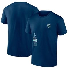 アンブランデッド メンズ トップス Tシャツ Unbranded Mens Fanatics Brandedeep Sea Blue Seattle Kraken RepresentShirt Krk