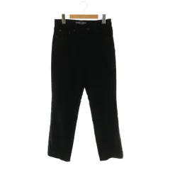 ラルフローレンコレクション Ralph Lauren COLLECTION ベロアパンツ コットン 4 黒 ブラック /SS ■OS ■GY19