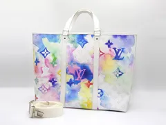 ルイヴィトン モノグラム ウォーターカラー ウィークエンド トート GM トートバッグ ショルダーバッグ キャンバス M45754