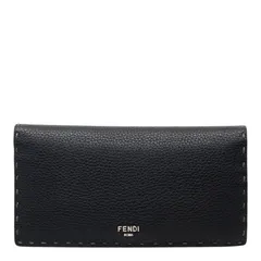 フェンディ セレリア 長財布 二つ折り 7M0355 ブラック レザー レディース FENDI【228-64111】