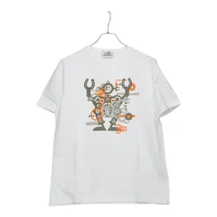 エルメス ハロー ミスター ファリエール 半袖Ｔシャツ サイズM ホワイト マルチカラー コットン メンズ HERMES【228-64114】のサムネイル