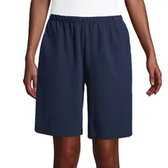ランズエンド レディース ボトムス ハーフパンツ・ショーツ プチ ショートパンツ ニット Petite Lands End Sport Knit PullOn Shorts Blue ブルー