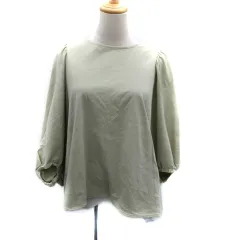 アーバンリサーチ ドアーズ URBAN RESEARCH DOORS カットソー 七分袖 ラウンドネック ドルマンスリーブ M ダスティグリーン /SM4