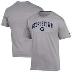 チャンピオン メンズ トップス Tシャツ ロゴ MensChampion Heather Gray Georgetown Hoyas Arch Over Logo TShirt Grgrey グレー