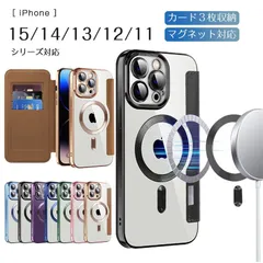 スマホケース iPhone 13 12 11 16 plus 手帳型 マグネット クリア TPU PC 透明 カード収納 磁気吸着 ワイヤレス充電対応 おしゃれのサムネイル