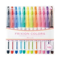 (まとめ) パイロット フリクションカラーズ0.6mm 12色セット（各色1本） SFC-120M-12C 1パック 〔×10セット〕