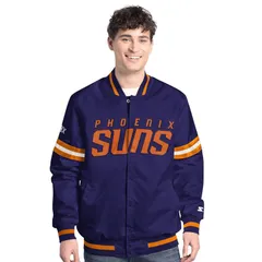 スターター メンズ アウター ジャケット・ブルゾン Menstarter PurpleOrange Phoenix Sunscout Full Snap Varsity Jacket Phx Purpのサムネイル