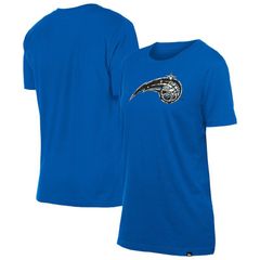 뉴 엘라 여성 탑스 티셔츠 Womens New Era Blue Orlando Magic Glam Game Flower TShirt Mag Blue 블루