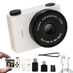 미니 카메라 전후 촬영 셀카 가능 Y2K 포켓 사이즈 미니 카메라 이 카메라 32GB 카드 부속 Lo-Fi 화질 동영상 촬영 토이 카메라 어른용 키즈 카메라 어린이용 스마트폰 전송 1.54 인치 화면 IPS 스크린 레트로 카메라 스티커 첨부 cb3455d7