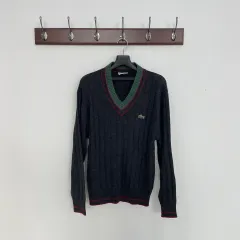 ラコステ Vネック ニット グレー
