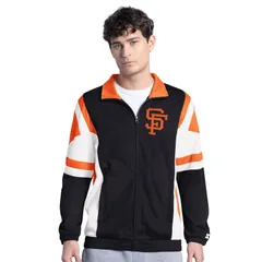 スターター メンズ アウター ジャケット・ブルゾン Menstarter BlackOrange San Francisco Giants Contender Tricot FullZip Trackのサムネイル