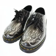 ドクターマーチン DR.MARTENS 1461 INFERNO SILVER ラブオフ加工 3ホール シューズ 41765020 UK7 黒 ブラック ブランド古着ベクトル 中古 ●▲■ 251112