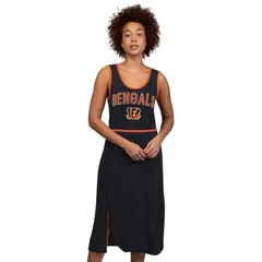 ジースリー フォーハー バイ カール バンクス レディース トップス ワンピース マキシ Womens GIII 4Her by Carl Banks Black Cincinnati Bengals Center Field Maxi Dress Bng B