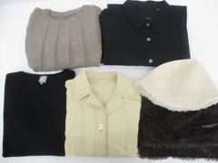  トラサルディ キャスパージョン他 綿麻混七分袖ジャケット シャツワンピース等6点 L 11号 40 ONE レディース 中古