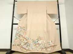 平和屋本店■極上　染刺工芸　大羊居　東京友禅　黒留袖　刺繍　草花文　金糸　逸品　DZAA4714kh5 平和屋本店□極上 染刺工芸 大羊居 東京友禅 黒留袖 刺繍 草花文 金糸