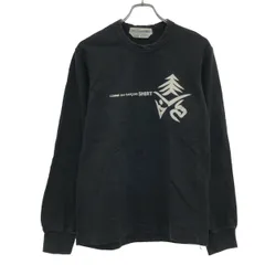 COMME des GARCONS SHIRT コムデギャルソンシャツ 2002AW プリントスウェットトレーナー W10107 ブラック S