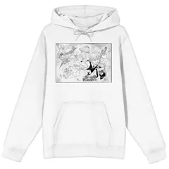 アニメキャラクター メンズ トップス Tシャツ パーカー グラフィック Licensed Character Menseven Deadly Sins Manga Graphic Hoodie White ホワイト