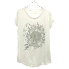GRANCY スカル スタッズTシャツ ベージュ y2k グランジ GRANCY スカル スタッズTシャツ ベージュ y2k グランジ - メルカリ