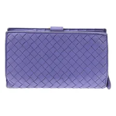 BOTTEGA VENETA ボッテガヴェネタ イントレチャートロングレザーウォレット 財布  パープル