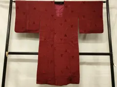 平和屋着物＃道行コート　輪奈ビロード　吉祥毘沙門亀甲文　ロング丈　正絹　逸品　CABD7970in