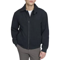 ドッカーズ メンズ アウター ジャケット・ブルゾン ウール ダウン Mens Dockers Wool Blend Bomber Jacket with Laydown Collar Navy ネイビのサムネイル