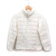 ユニクロ UNIQLO ウルトラライト ダウン コンパクト ジャケット アウター 無地 S オフホワイト 白 /FT1