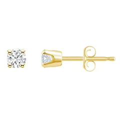 Celebration Gems レディース アクセサリー ピアス・イヤリング Celebration Gems 10k Gold 14 CaratW Diamond Round Stud Earrings 10k Gold ゴールド