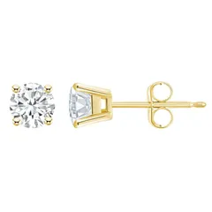 Celebration Gems レディース アクセサリー ピアス・イヤリング Celebration Gems 14k Gold 34 CaratW Diamond Round Stud Earrings 14k Gold ゴールド