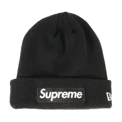Supreme シュプリーム ビーニー ブラック | NEW ERA ボックスロゴ ニット ビーニー (Box Logo Beanie) | ブランド 帽子 ニットキャプ【メンズ】【中古】