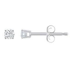 Celebration Gems レディース アクセサリー ピアス・イヤリング Celebration Gems 14k Gold 110 CaratW Diamond Round Stud Earrings 14k White Gold ホワイト