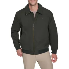 ドッカーズ メンズ アウター ジャケット・ブルゾン トール Big Tall Dockers Microtwill Bomber Jacket Olive オリーブのサムネイル