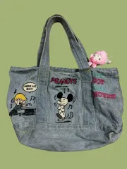 ヴィンテージ SNOOPY デニム バッグ トートバッグ
