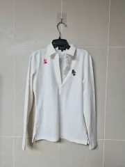 PEARLY GATES 白 長袖 カラーTシャツ