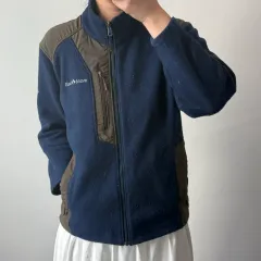M モンベル ネイビー フリース ジップアップ