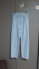 ウエストゴム ライトブルーデニム