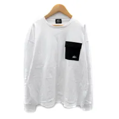 キャンプセブン CAMP7 Tシャツ カットソー 長袖 ラウンドネック オーバーサイズ S 白 ホワイト /SY6