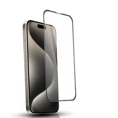 【人気商品】iPhone 15 Pro Max 対応 用 ガラスフィルム 9H強化ガラス 【1枚セット】液晶保護 高い光透過率 透明 アイフォン 15ProMax 液晶保護フィルム 全面保護 耐衝撃 極薄 気泡ゼロ 指紋防止 黒縁あり 強化ガラス フィルム i