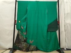 平和屋着物■豪華振袖　花蝶文　暈し染め　金彩　正絹　逸品　AABH3522st