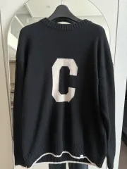 COVERNAT ブラック C ロゴ ニット