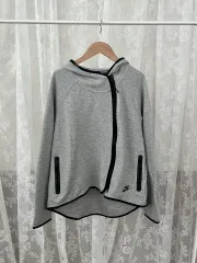 ナイキ レディース テックフリース フーディー ジップアップ グレー