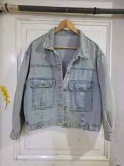 春 夏 ヴィンテージ 可愛い 7分袖 デニムジャケット バスト 53