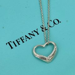 TIFFANY ミルグレイン ハート ペンダント ネックレス - メルカリ