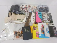  中古品 嵐 グループグッズ 他 ショッピングバッグ うちわ CD DVD クリアファイル 等 グッズセット